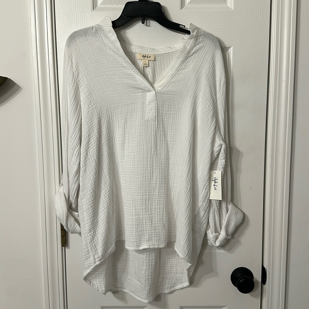 NWT Style & Co White cover up